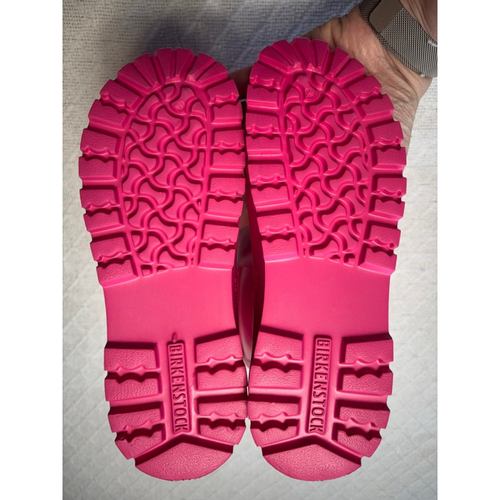 NWOB Birkenstock "Derry" Rain Boots Kids Size 2 in Neon Pink - Picture 9 of 14